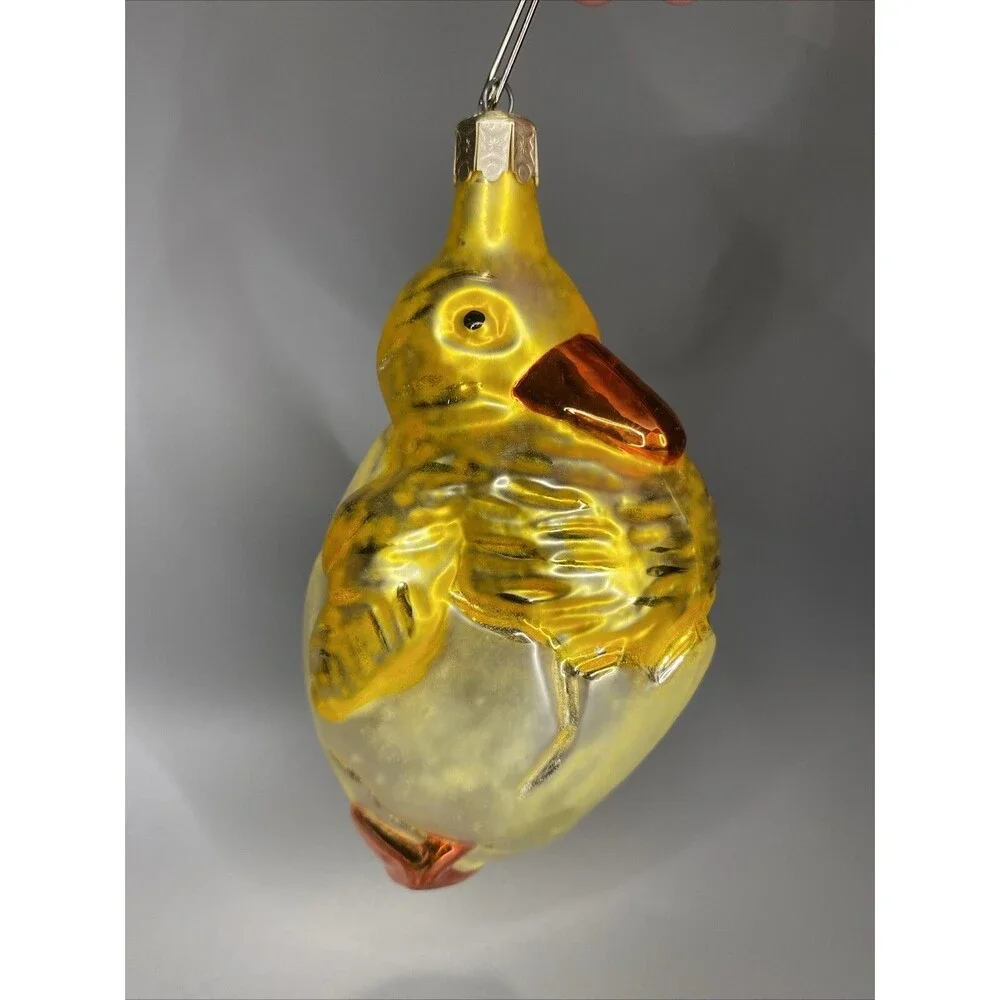 Radko Easter Christmas Ornament Duck Hatching From Egg Jumbo Blown Glass